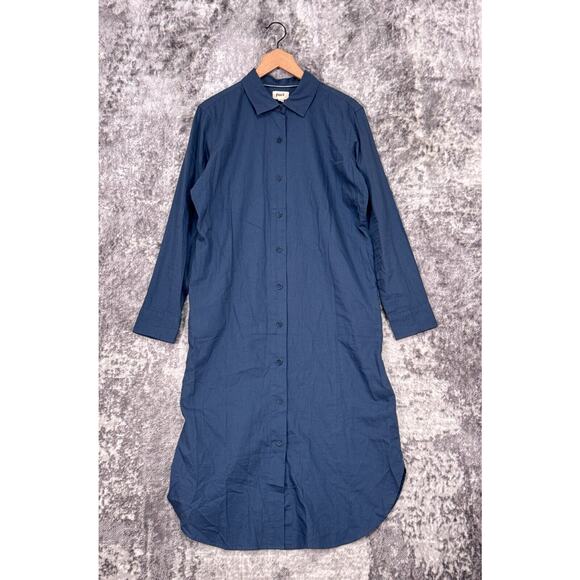 Blue Pact Shirt Dress - Picture 1 of 8